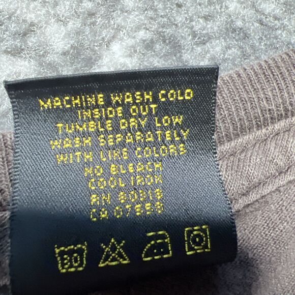 Vtg Lucky Brand T-Shirt Mens Large Motorcycle Graphic Tee Brown USA Cotton - Picture 4 of 7